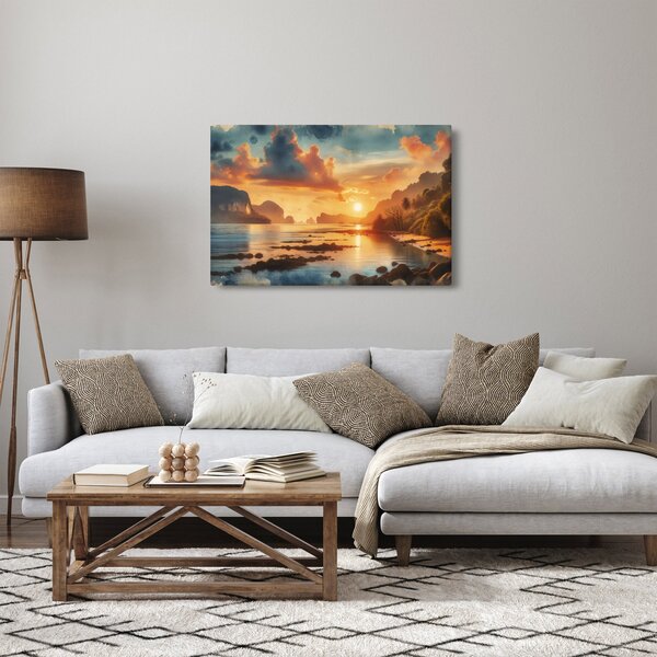 Kép - Kilátás a partról (90x60 cm)