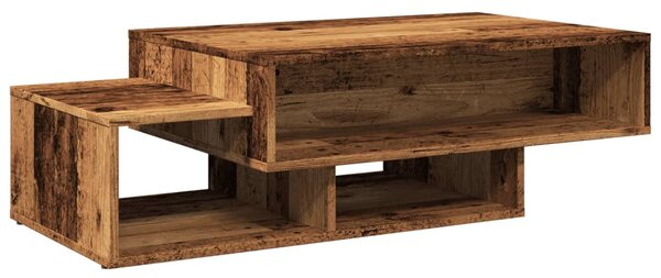 Antik fa színű szerelt dohányzóasztal 105 x 55 x 32 cm