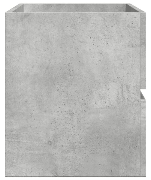 Betonszürke szerelt fa mosdószekrény 100 x 38,5 x 45 cm