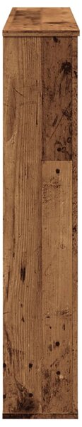 Antik fa színű szerelt fa kandallóburkolat 100 x 20 x 100 cm