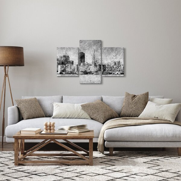 Kép - Kávé művészeti város (90x60 cm)