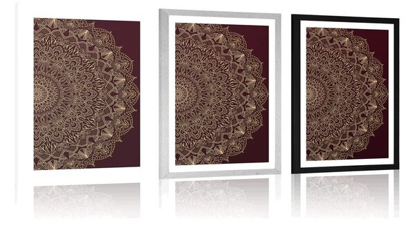 Poszter paszportuval Mandala közelről