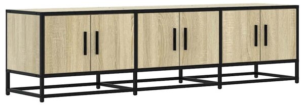 Sonoma tölgy színű szerelt fa és fém TV-szekrény 150x35x41 cm