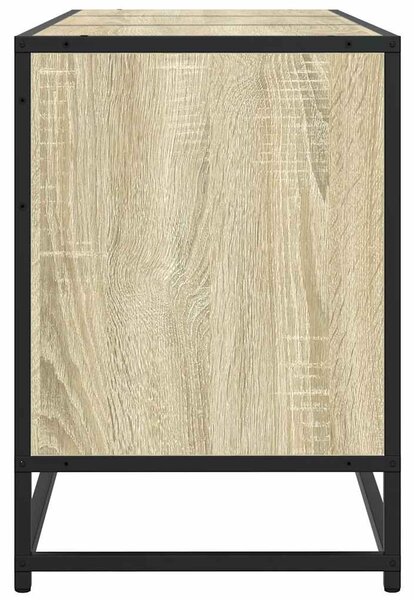 Sonoma tölgy színű szerelt fa és fém TV-szekrény 150x35x41 cm
