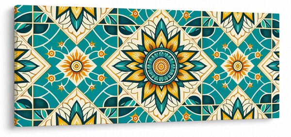 Kép - Türkiz minta (120x50 cm)