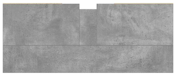 Betonszürke szerelt fa mosdószekrény 80 x 33 x 60 cm