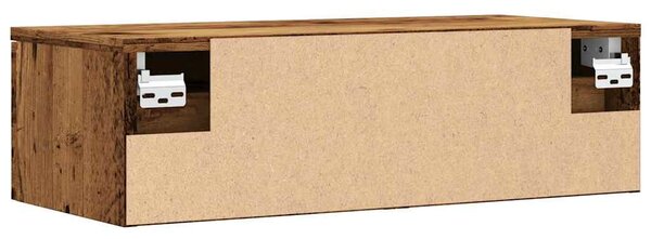Antik fa színű szerelt fa faliszekrény 68 x 30 x 20 cm
