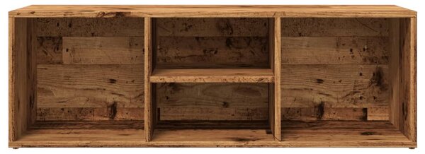 Antik fa színű szerelt fa cipőtároló pad 105 x 35 x 35 cm