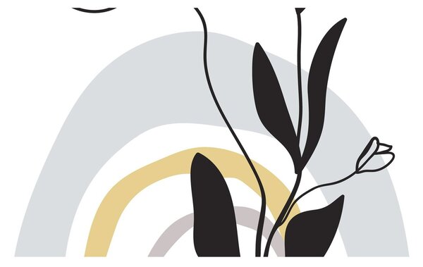 Kép - Virágok vázában N⁰1 (120x50 cm)