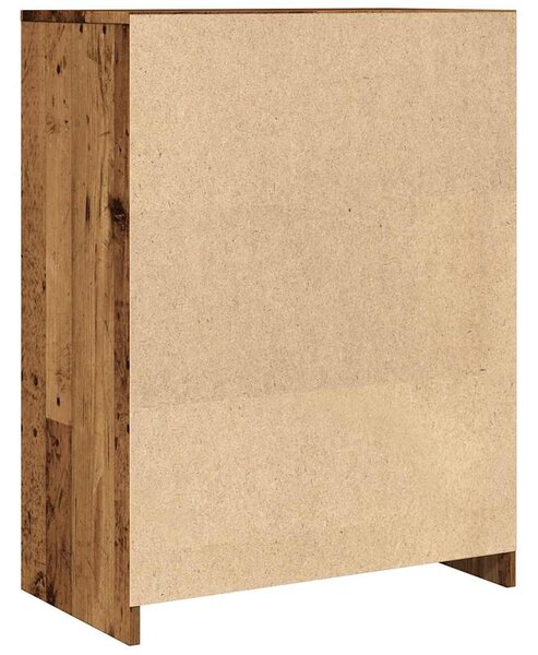 Antik fa színű szerelt fa mosdószekrény 60 x 33 x 80 cm