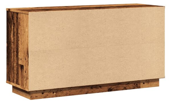 Antik fa színű szerelt fa tálalószekrény 102 x 35 x 55 cm