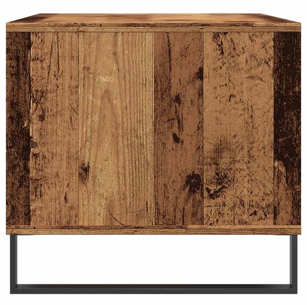 Antik fa színű szerelt fa dohányzóasztal 90 x 49 x 45 cm