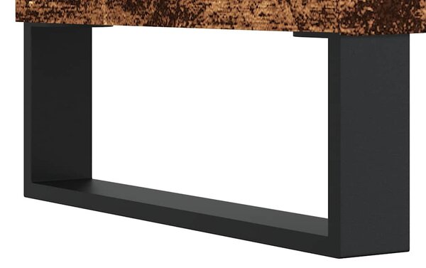Antik fa színű szerelt fa dohányzóasztal 90 x 44,5 x 45 cm