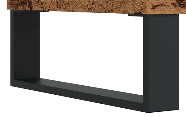 Antik fa színű szerelt fa TV-szekrény 100x35x55 cm