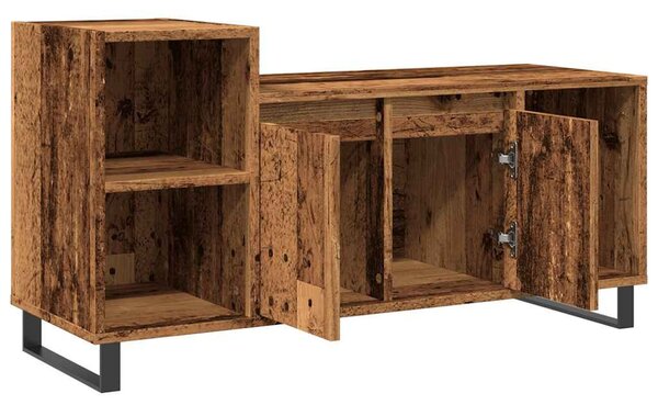 Antik fa színű szerelt fa TV-szekrény 100x35x55 cm