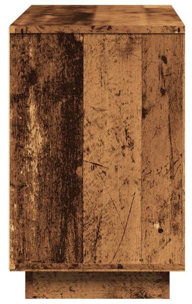 Antik fa színű szerelt fa tálalószekrény 102 x 35 x 55 cm