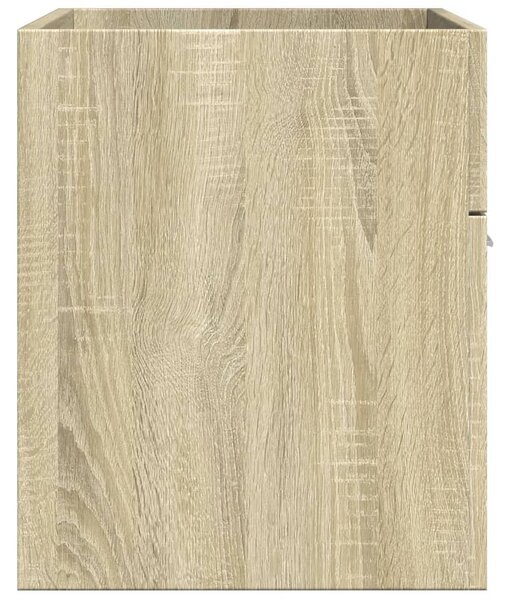 Sonoma tölgy szerelt fa fürdőszobai mosdószekrény 90x38,5x46 cm