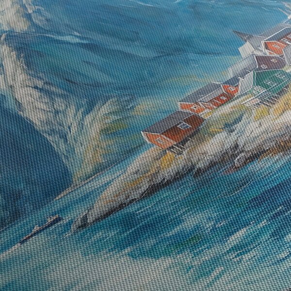Kép - Norvég falu (70x50 cm)