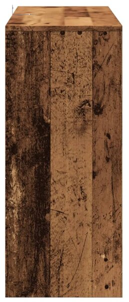 Antik fa színű szerelt fa tálalószekrény 102 x 33 x 75 cm