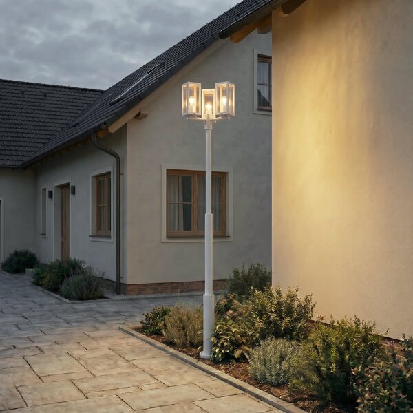 Kültéri Lámpa Lucande, Siveta, dimmable, Szürke, Alumínium