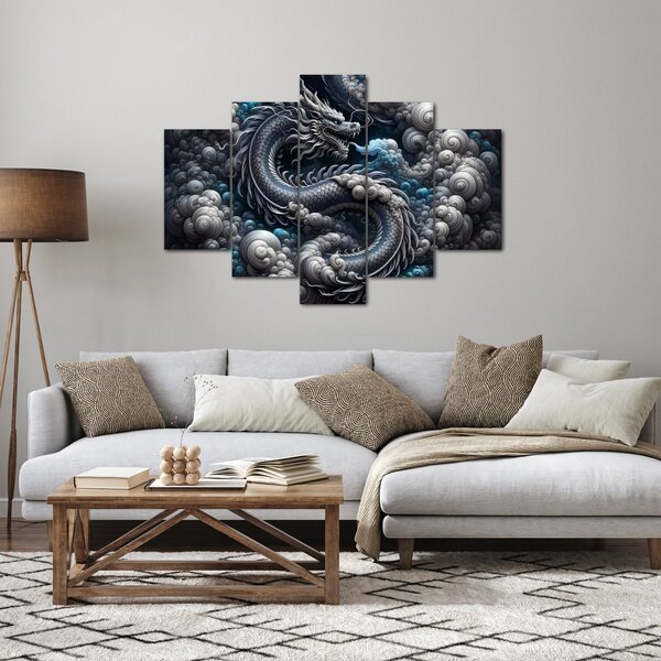 Kép – Sárkány a füstben (150x105 cm)