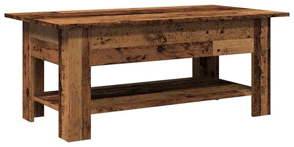 Antik fa színű szerelt fa dohányzóasztal 102 x 55 x 42 cm