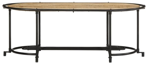 Tömör nyers mangófa dohányzóasztal 110 x 55 x 40 cm
