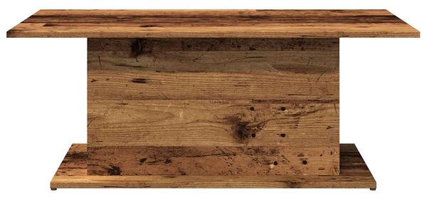 Antik fa színű szerelt fa dohányzóasztal 102 x 55,5 x 40 cm