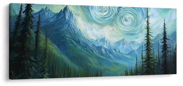 Kép - Táj Van Gogh érintésével (120x50 cm)