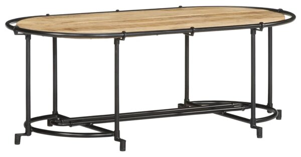 Tömör nyers mangófa dohányzóasztal 110 x 55 x 40 cm