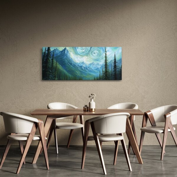 Kép - Táj Van Gogh érintésével (120x50 cm)