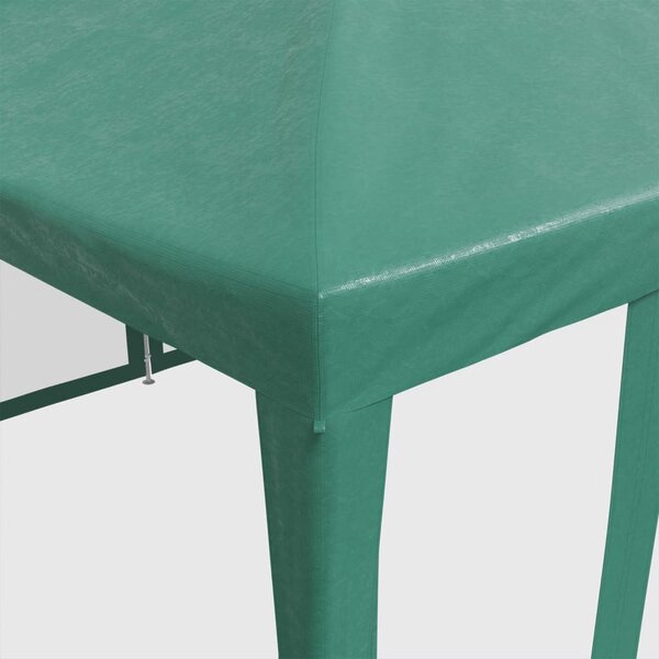 Zöld HDPE rendezvénysátor 10 hálós oldalfallal 6 x 4 m