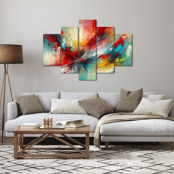 Kép – Absztrakció pirossal (150x105 cm)
