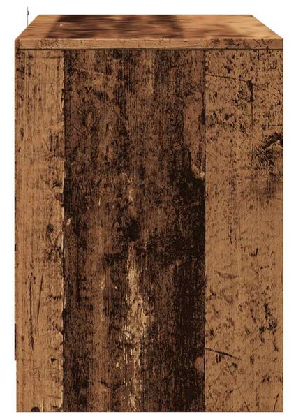 Antik fa színű szerelt fa TV-szekrény 102 x 37,5 x 52,5 cm