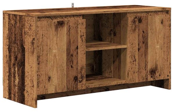 Antik fa színű szerelt fa TV-szekrény 102 x 37,5 x 52,5 cm