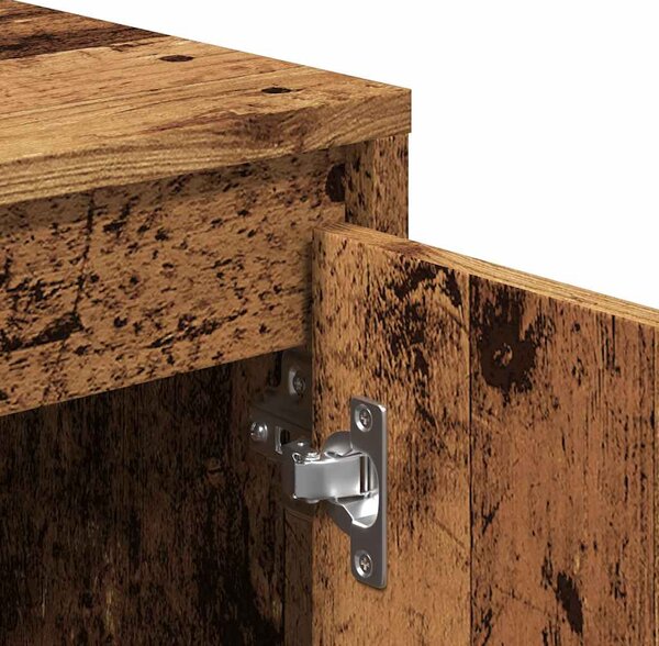 Antik fa színű szerelt fa TV-szekrény 120 x 30 x 40,5 cm