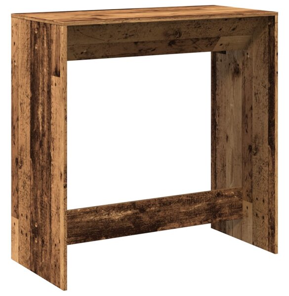 Antik fa színű szerelt fa bárasztal 102 x 50 x 103,5 cm