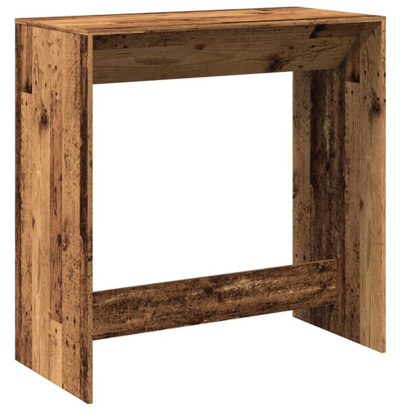 Antik fa színű szerelt fa bárasztal 102 x 50 x 103,5 cm