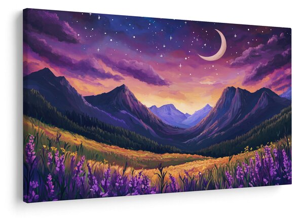 Kép - Lila táj (90x60 cm)