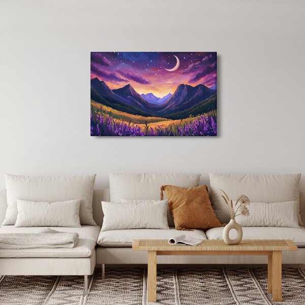 Kép - Lila táj (90x60 cm)