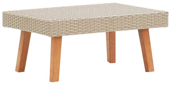 4 részes bézs polyrattan kerti ülőgarnitúra párnákkal