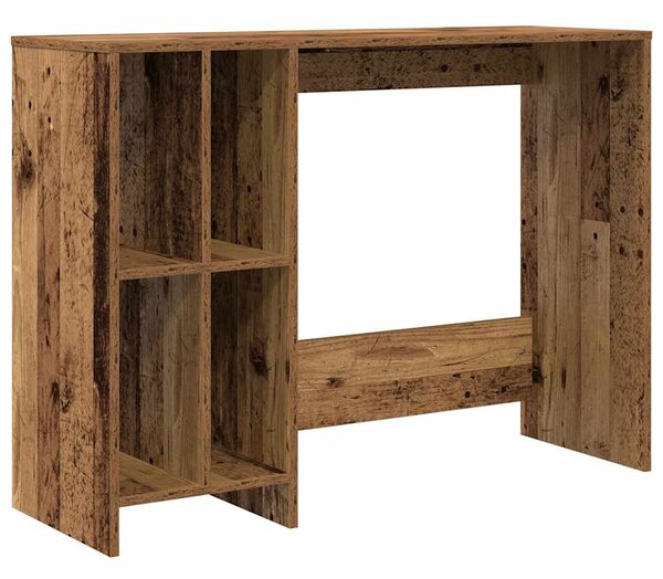 Antik fa színű szerelt fa íróasztal 102,5 x 35 x 75 cm