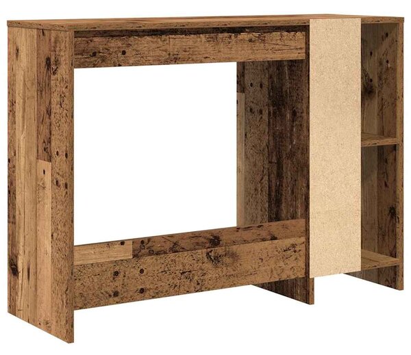 Antik fa színű szerelt fa íróasztal 102,5 x 35 x 75 cm