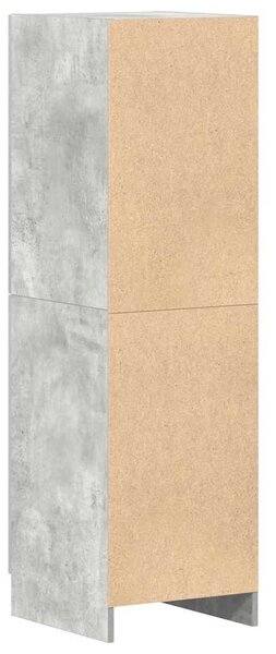 Betonszürke szerelt fa konyhaszekrény 38 x 41,5 x 131,5 cm