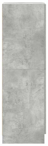 Betonszürke szerelt fa konyhaszekrény 38 x 41,5 x 131,5 cm