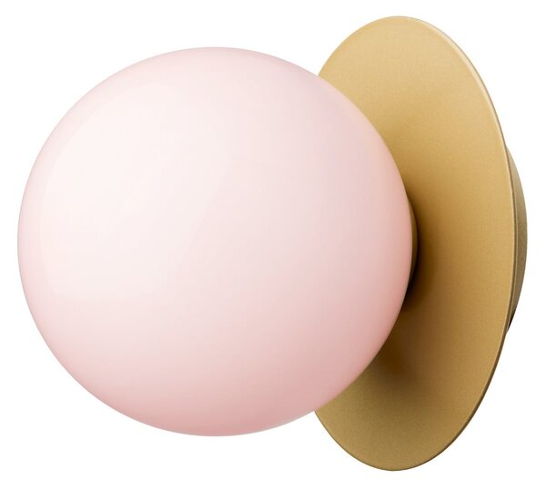 Fali Lámpa Nuura Aps, Liila 1 Medium, dimmable, Rózsaszín / Rosé, Fürdőszoba, Üveg, Dizájn
