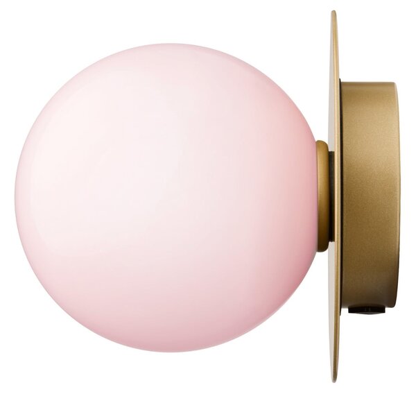 Fali Lámpa Nuura Aps, Liila 1 Medium, dimmable, Rózsaszín / Rosé, Fürdőszoba, Üveg, Dizájn