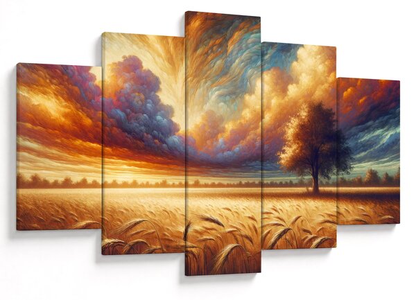 Kép – Fa a mezőn (150x105 cm)