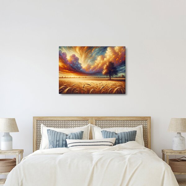 Kép – Fa a mezőn (70x50 cm)