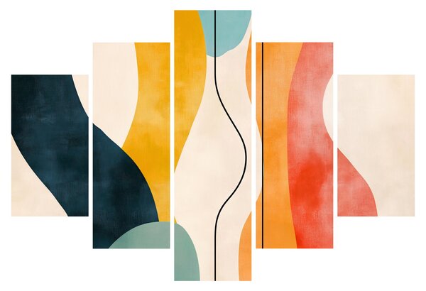 Kép - Minimalista színes illusztráció II. (150x105 cm)